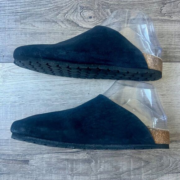 Seychelles Feel Like Home Clogs Black Suede Slip On Shoes Hippy Comfy Boho - Picture 3 of 9